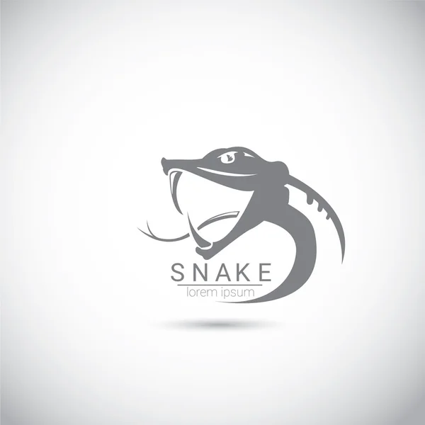 Vectorelement slang eenvoudig zwart logo ontwerp. — Stockvector
