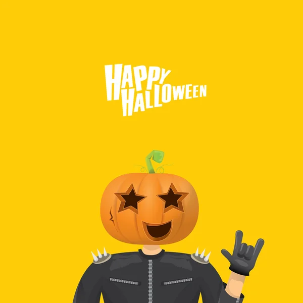 Rock n roll Joyeux Halloween vecteur carte de vœux — Image vectorielle