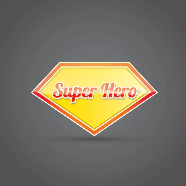 Super held label of teken. — Stockvector