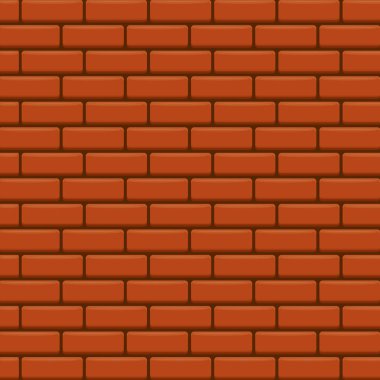 Kırmızı tuğla duvar vektör arka plan.