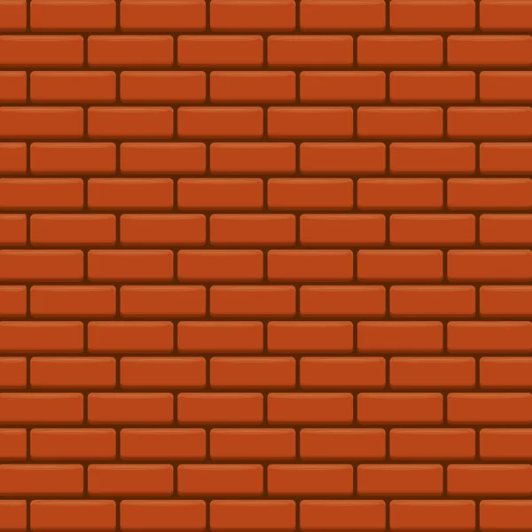 Mur de brique rouge fond vecteur . — Image vectorielle