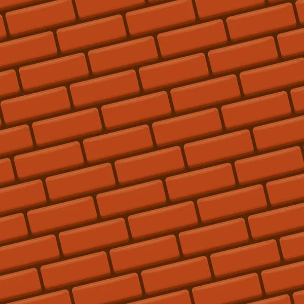 Mur de brique rouge fond vecteur . — Image vectorielle