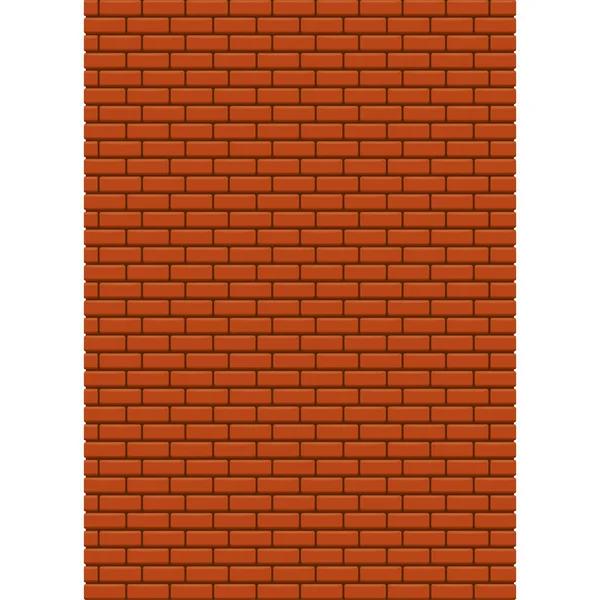 Red brick wall vector background. — Stock Vector