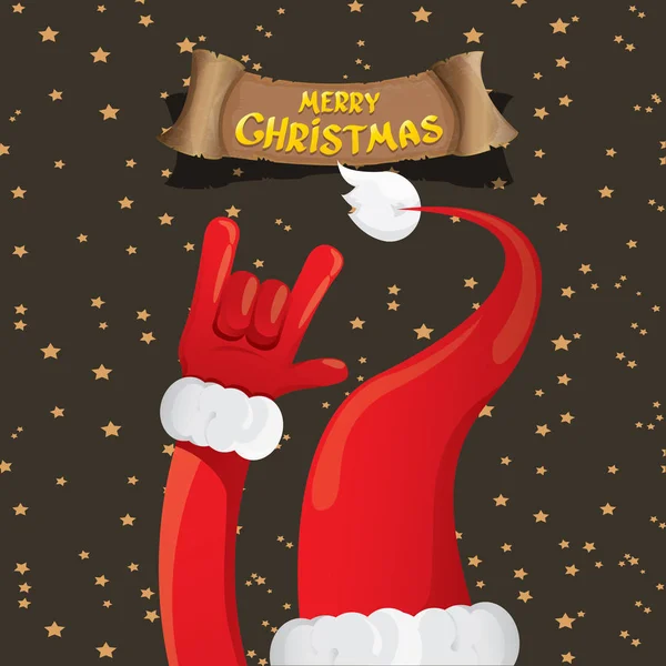 Carte de voeux Rock n roll de Noël . — Image vectorielle