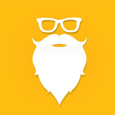 Noel hipster poster için tebrik kartı