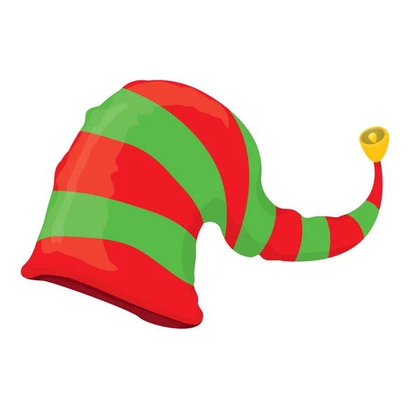 Vetor de Natal chapéu elfo . — Vetor de Stock