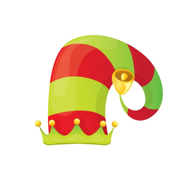 Vector christmas elf hat. — 图库矢量图片