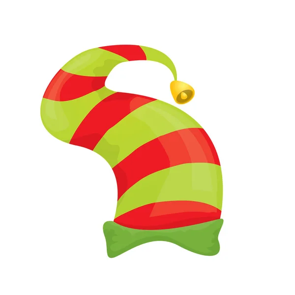 Vector christmas elf hat. — 图库矢量图片