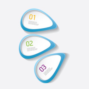 Mavi modern ilerleme kağıt afiş