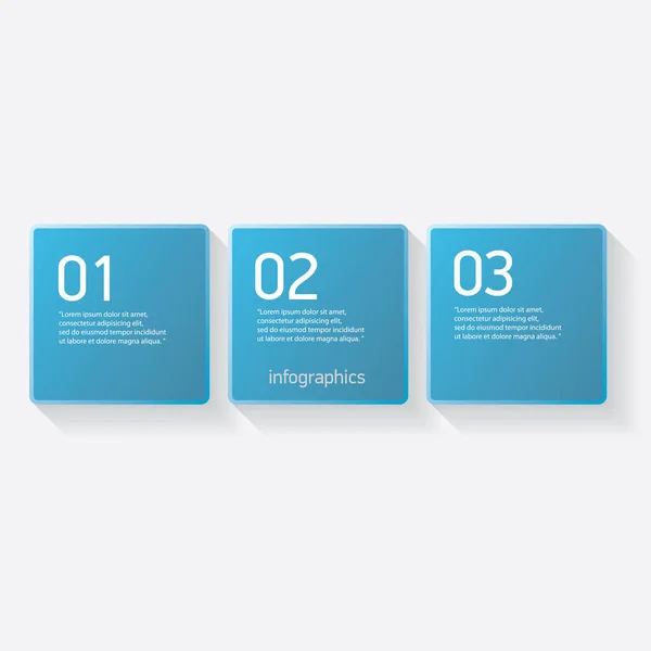 Bannières modernes en papier de progrès bleu — Image vectorielle