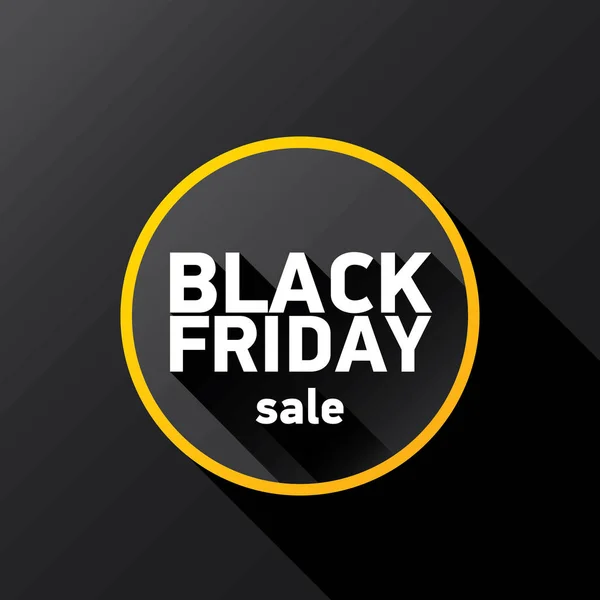 Vector Black Friday sale poster or banner — Stock Vector