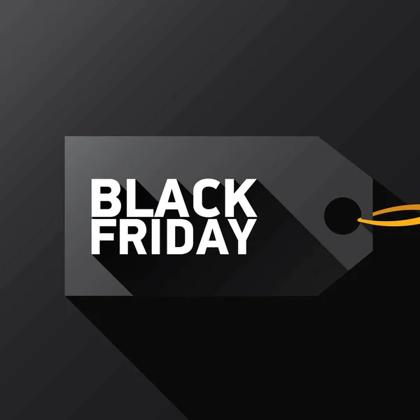 Vector Black Friday sale poster or banner — Stock Vector