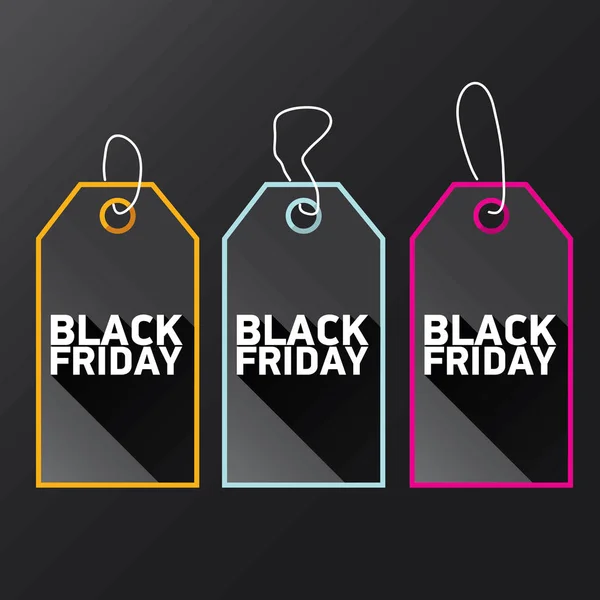 Vector Black Friday sale poster or banner — Stock Vector