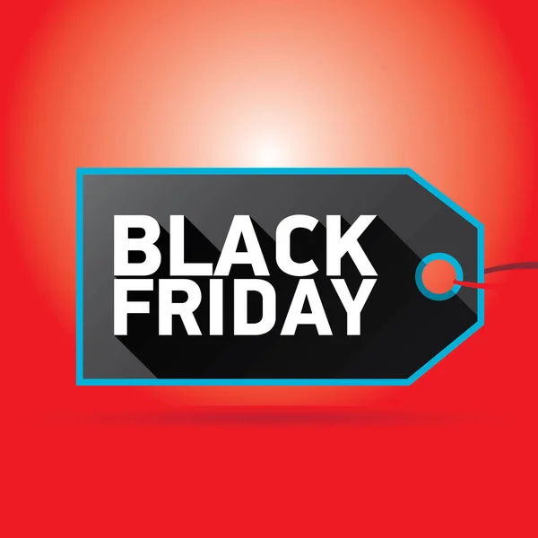 Vector Black Friday sale poster or banner — Stock Vector