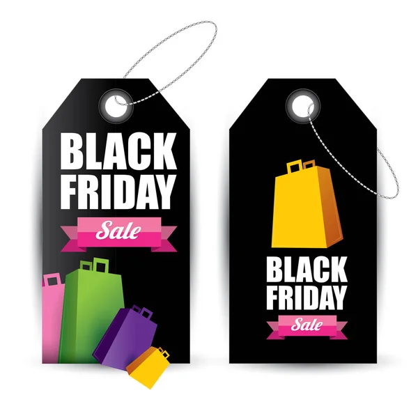 Vector Black Friday sale poster or banner — Stock Vector