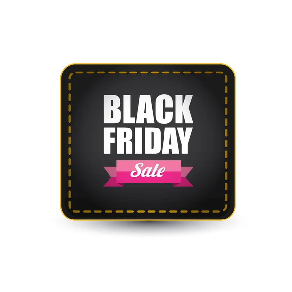 Vector Black Friday sale poster or banner — Stock Vector