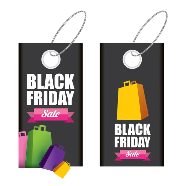 Vector Black Friday sale poster or banner — Stock Vector