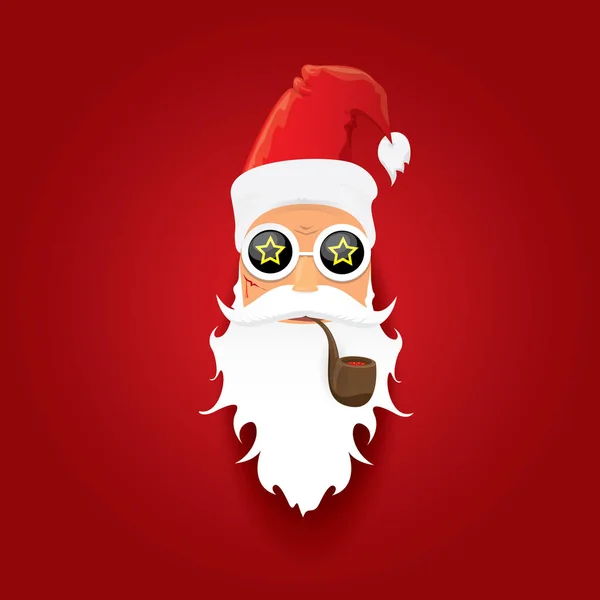 Vector rock n roll santa claus — Vector de stock