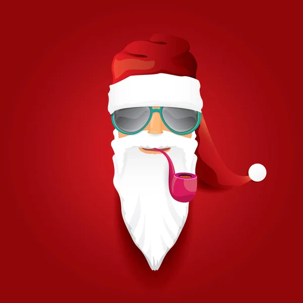 Vector rock n roll santa claus — Vector de stock