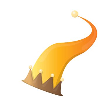 Funky soyulmuş karikatür Noel vektör elf şapka