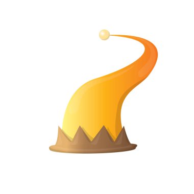 Funky soyulmuş karikatür Noel vektör elf şapka