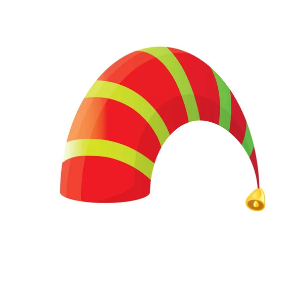 Vector christmas elf hat. — Wektor stockowy