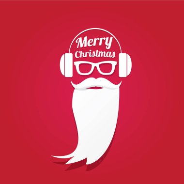 Noel hipster tebrik kartı
