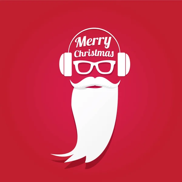 Kerstmis hipster wenskaart — Stockvector