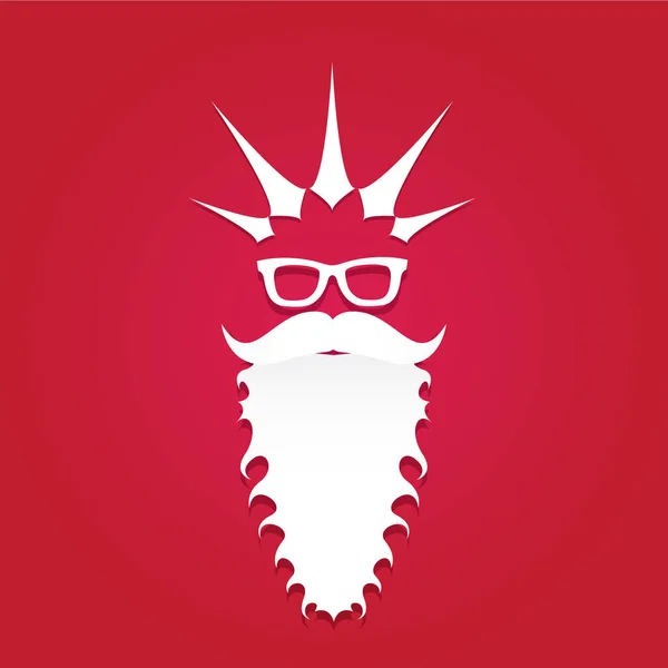 Kerstmis hipster wenskaart — Stockvector