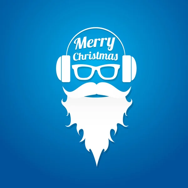 Christmas hipster greeting card — Stock Vector