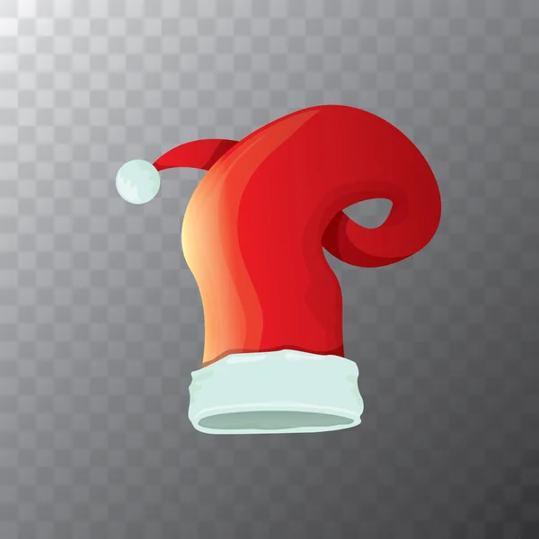 Vector cartoon funky rode Santa hat pictogram — Stockvector