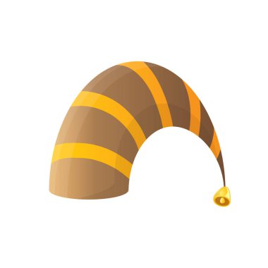 Funky soyulmuş karikatür Noel vektör elf şapka