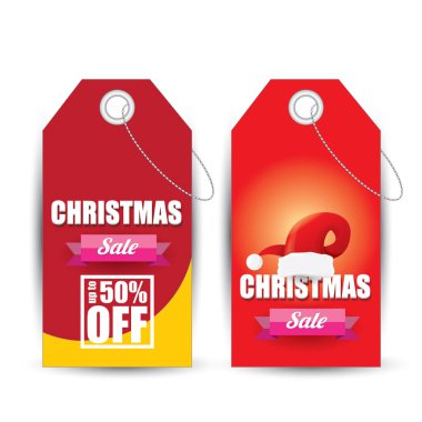 vektör Noel satış etiket veya etiket