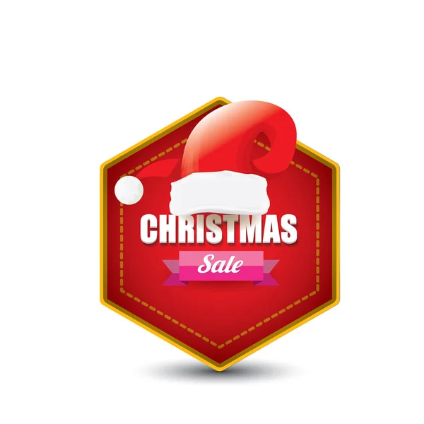 Χριστούγεννα πωλήσεις ετικέτα ή η ετικέτα του φορέα — Διανυσματικό Αρχείο