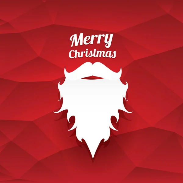 Vector Christmas hipster santa claus greeting card - Stok Vektor