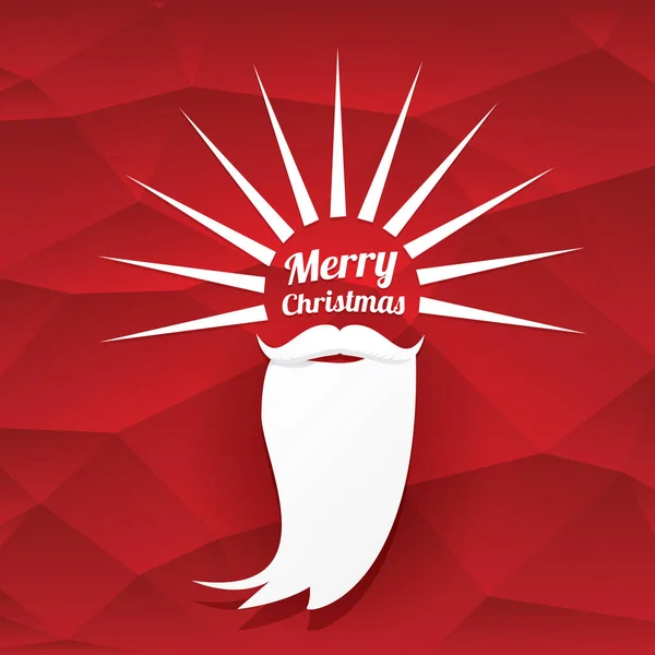 ベクター クリスマスのヒップスター サンタ クロース グリーティング カード — ストックベクタ