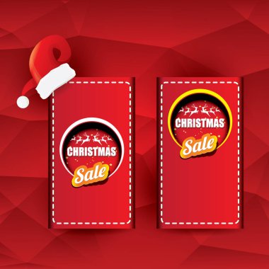 vektör Noel satış etiket veya etiket