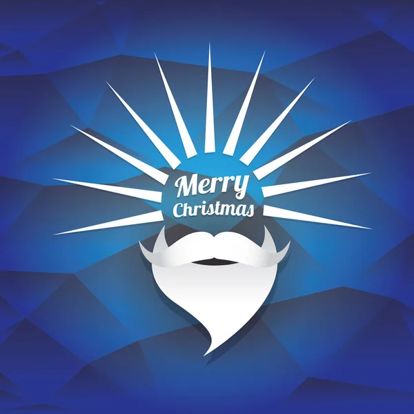 Vector Navidad hipster santa claus tarjeta de felicitación — Archivo Imágenes Vectoriales