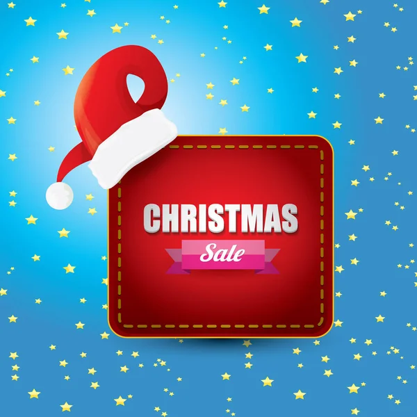 Vetor de Natal etiqueta de vendas ou rótulo — Vetor de Stock