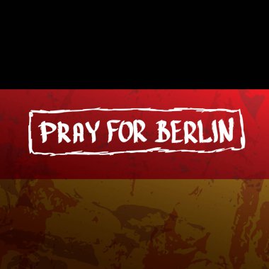 vektör Pray Berlin konsepti için .