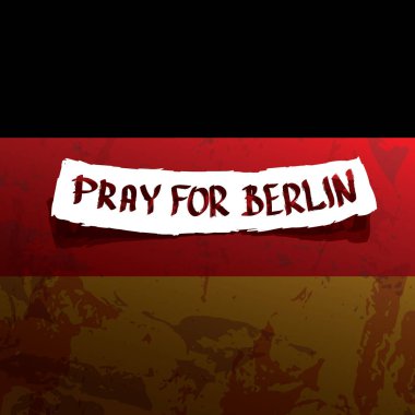 vektör Pray Berlin konsepti için .