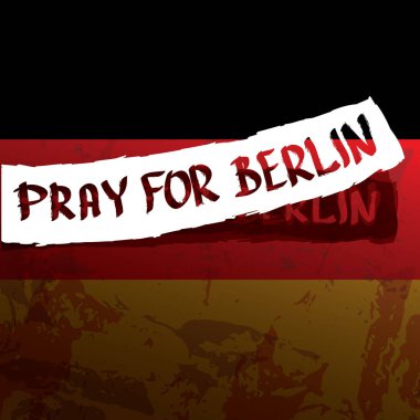 vektör Pray Berlin konsepti için .