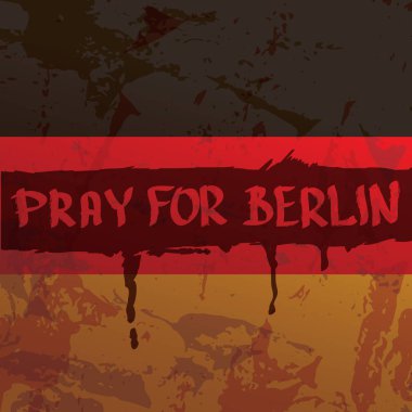 vektör Pray Berlin konsepti için .