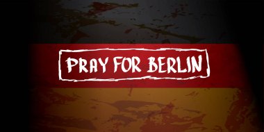 vektör Pray Berlin konsepti için .