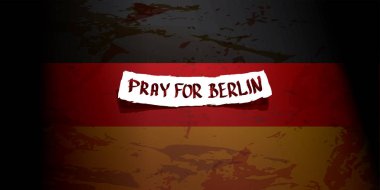 vektör Pray Berlin konsepti için .