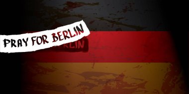 vektör Pray Berlin konsepti için .
