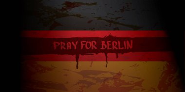 vektör Pray Berlin konsepti için .