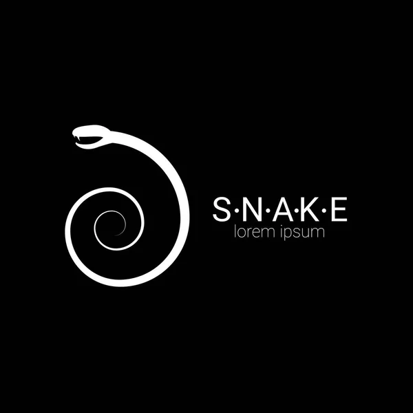Διάνυσμα φίδι απλό λογότυπο στοιχείο σχεδίασης. — Διανυσματικό Αρχείο