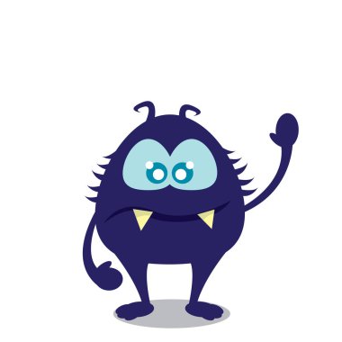 Vektör karikatür komik ejderha. Çizgi film dinozor.