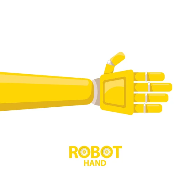 Vector robotic arm symbol. robot hand. — Stock Vector